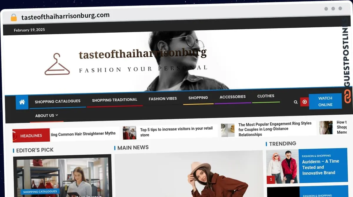 Publish Guest Post on tasteofthaiharrisonburg.com