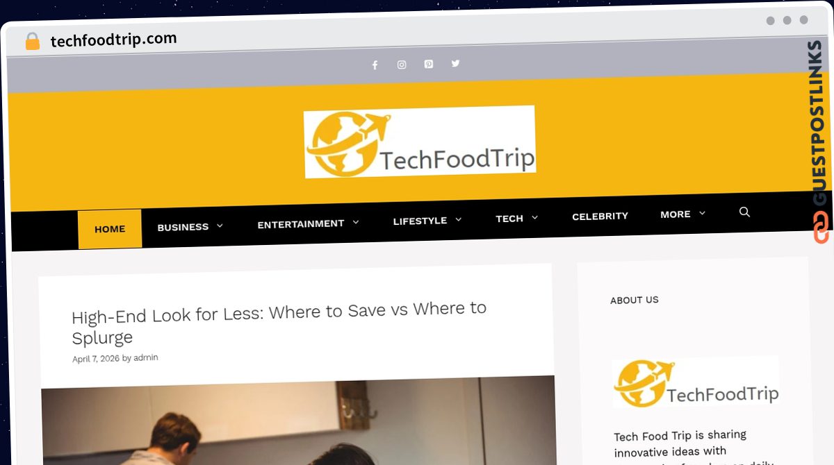 Publish Guest Post on techfoodtrip.com