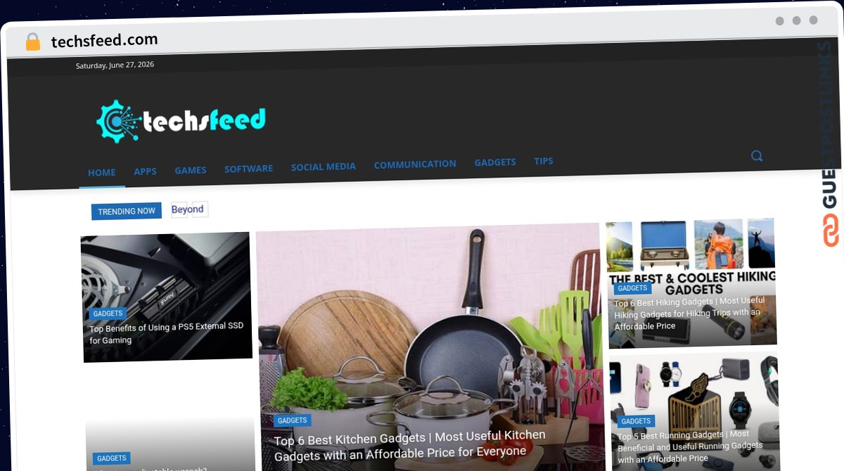 Publish Guest Post on techsfeed.com