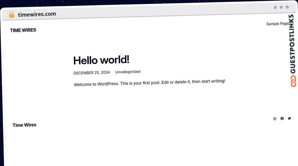 Publish Guest Post on timewires.com