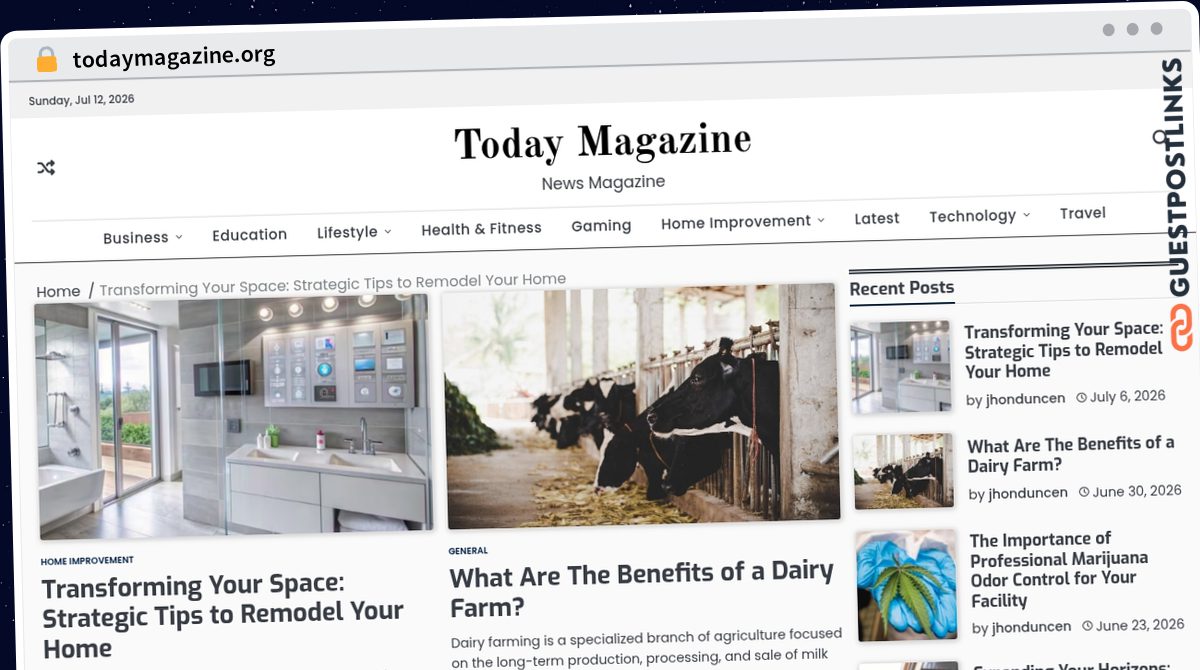 Publish Guest Post on todaymagazine.org
