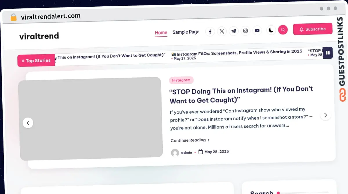 Publish Guest Post on viraltrendalert.com