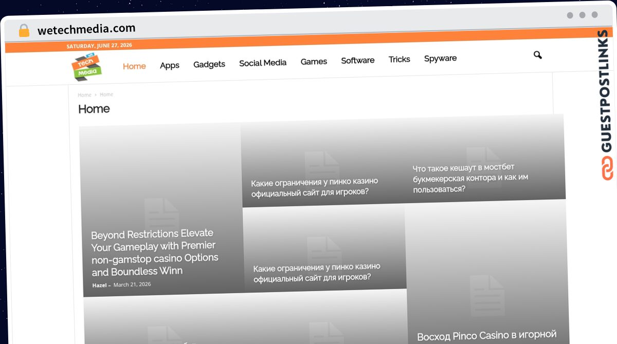 Publish Guest Post on wetechmedia.com