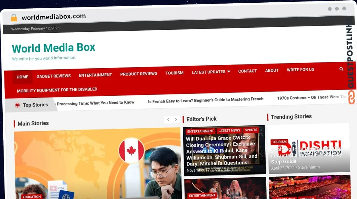 Publish Guest Post on worldmediabox.com