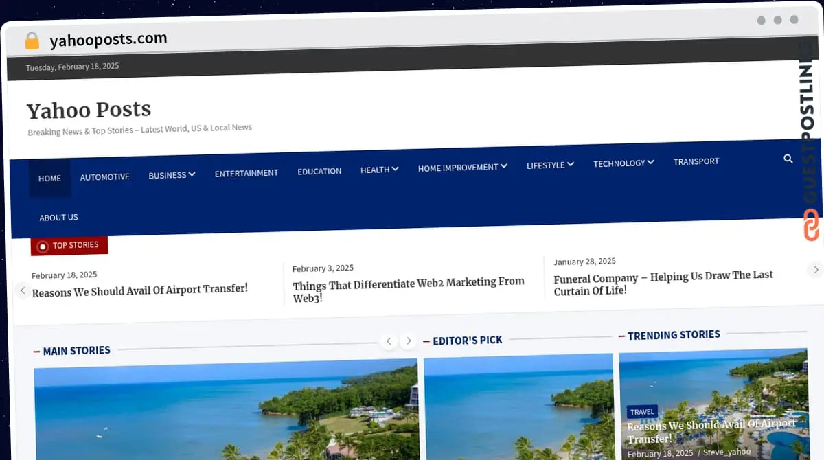 Publish Guest Post on yahooposts.com