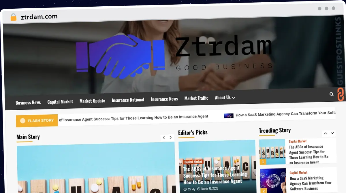 Publish Guest Post on ztrdam.com