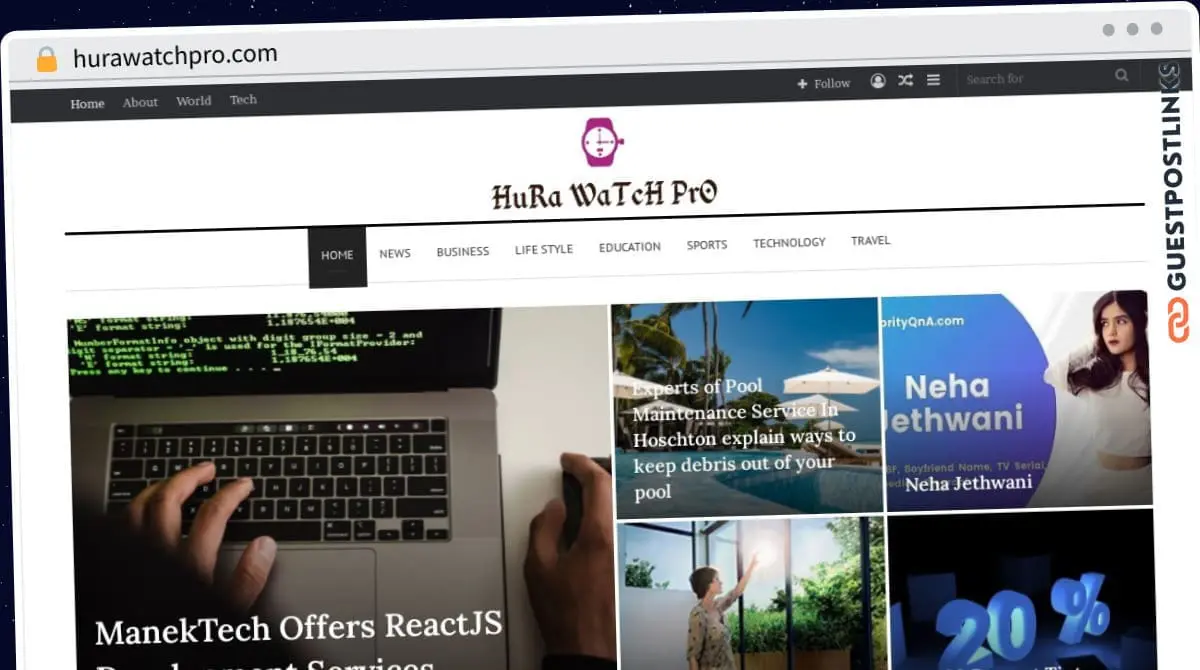 Publish Guest Post on hurawatchpro.com