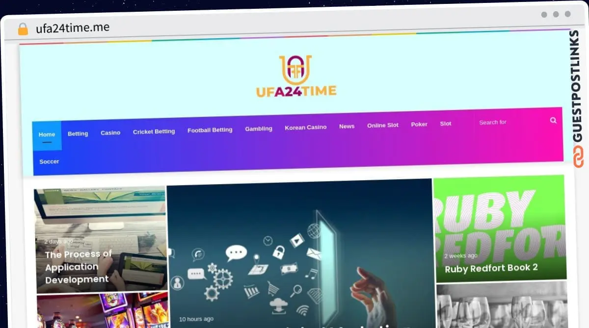 Publish Guest Post on ufa24time.me