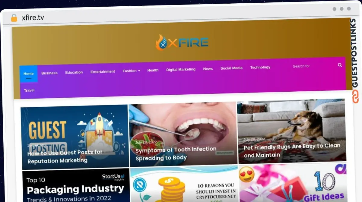Publish Guest Post on xfire.tv