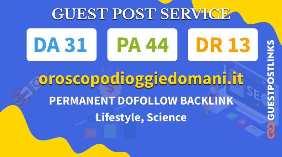 Buy Guest Post on oroscopodioggiedomani.it