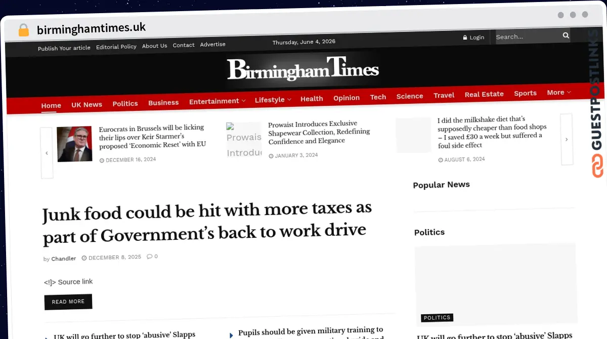 Publish Guest Post on birminghamtimes.uk
