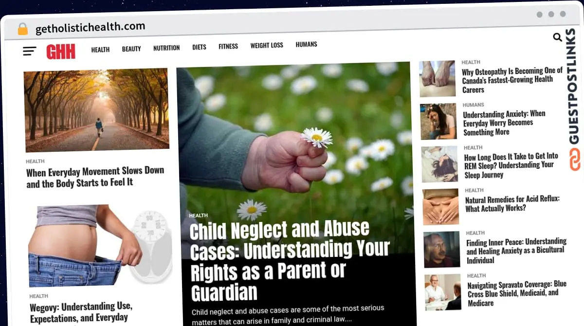 Publish Guest Post on getholistichealth.com