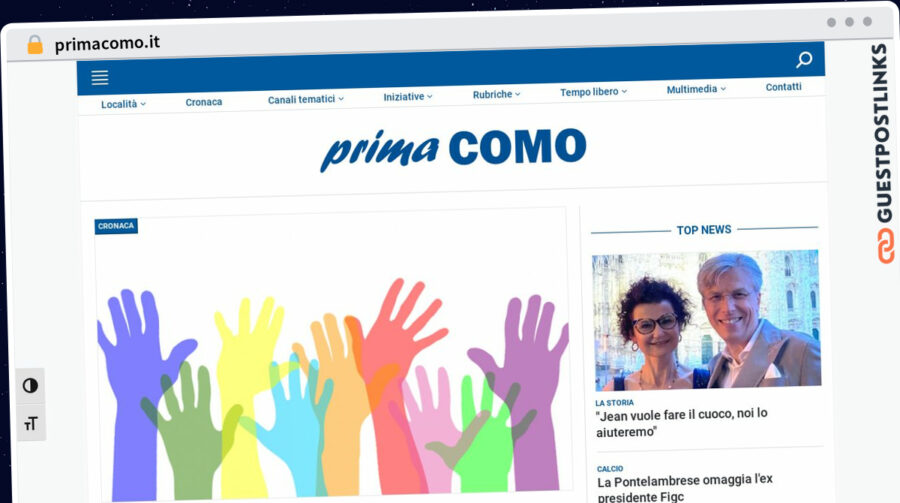 Publish Guest Post on primacomo.it