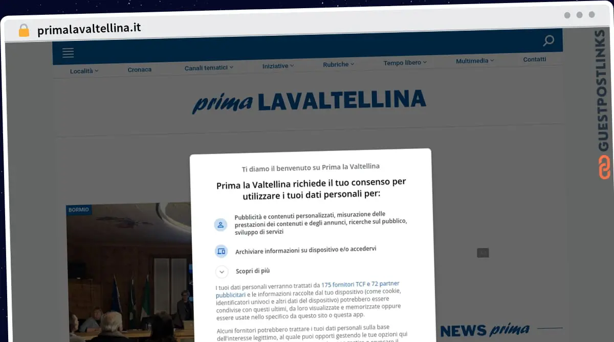 Publish Guest Post on primalavaltellina.it