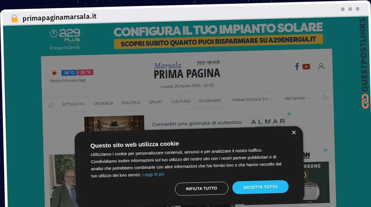 Publish Guest Post on primapaginamarsala.it