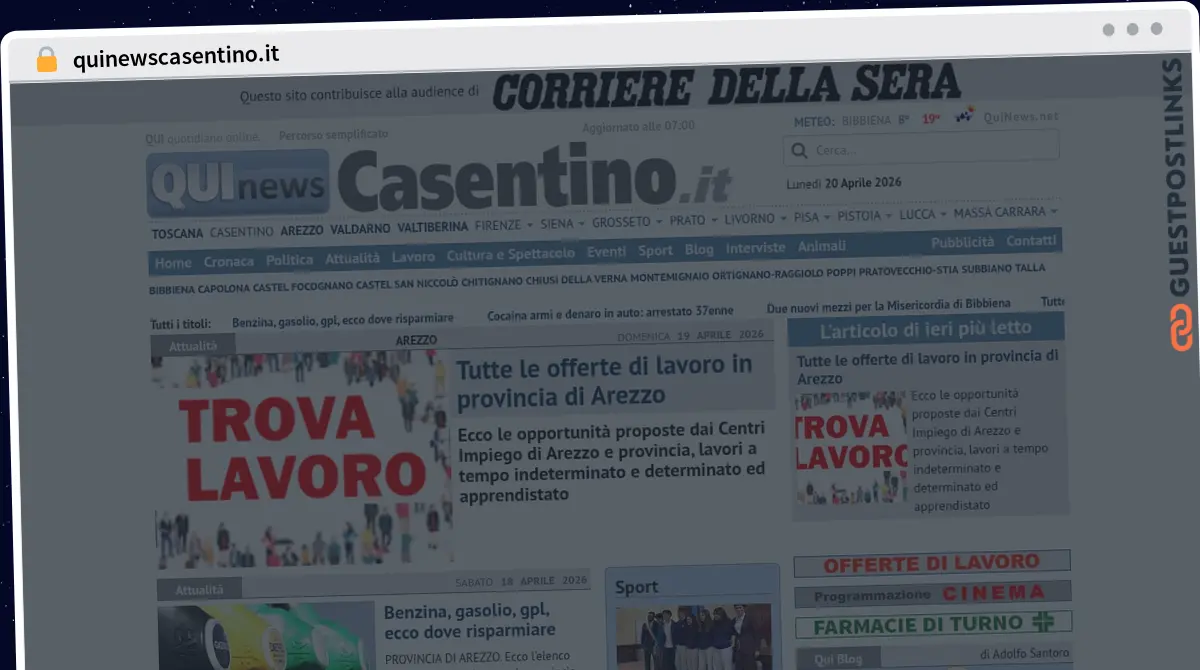 Publish Guest Post on quinewscasentino.it