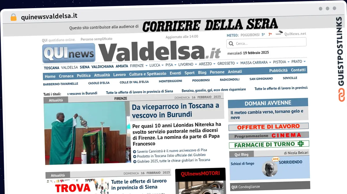 Publish Guest Post on quinewsvaldelsa.it