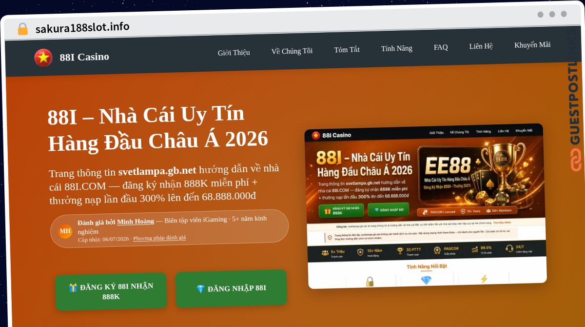 Publish Guest Post on sakura188slot.info