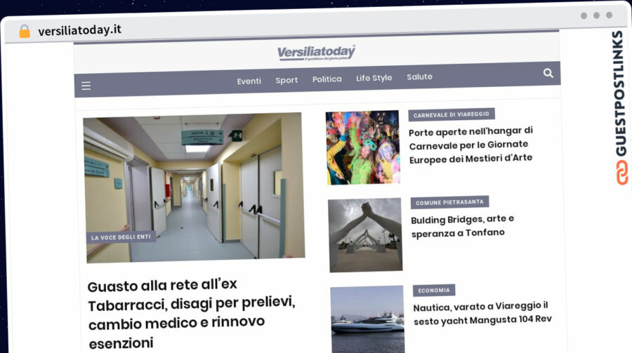 Publish Guest Post on versiliatoday.it