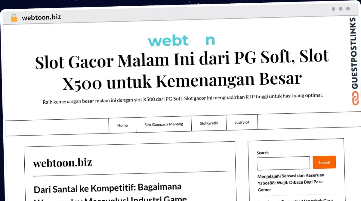 Publish Guest Post on webtoon.biz