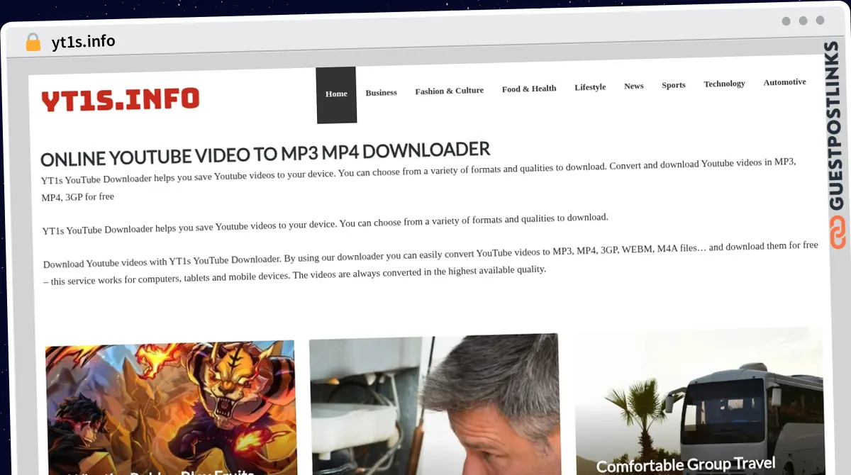 Publish Guest Post on yt1s.info