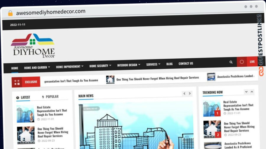 Publish Guest Post on awesomediyhomedecor.com