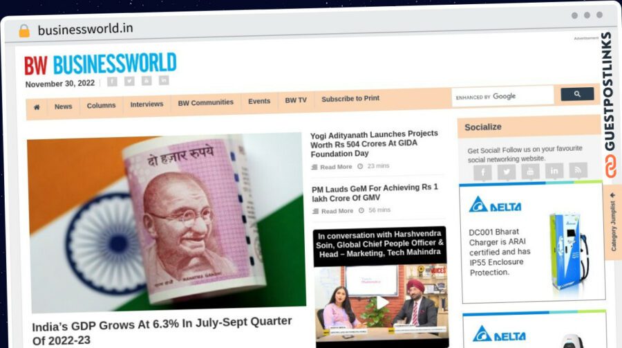 Publish Guest Post on businessworld.in