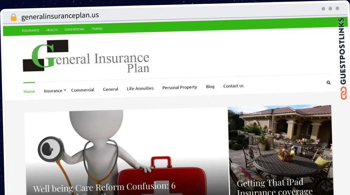 Publish Guest Post on generalinsuranceplan.us