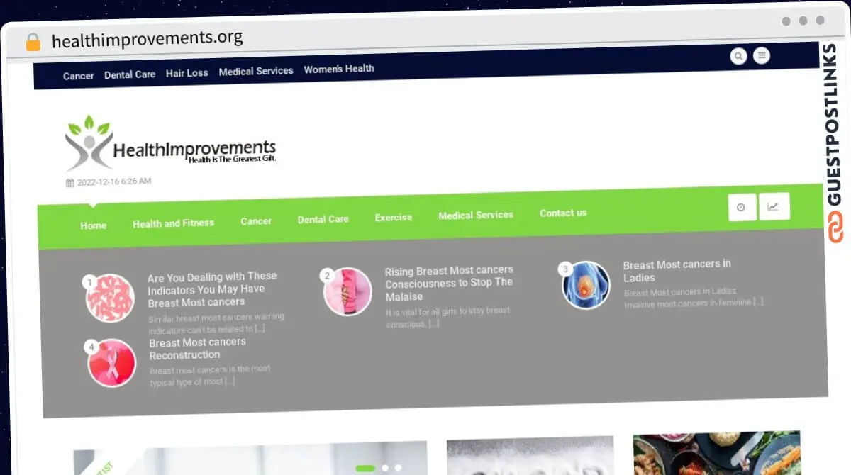 Publish Guest Post on healthimprovements.org