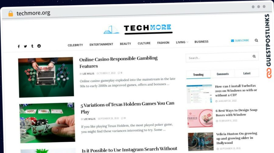 Publish Guest Post on techmore.org