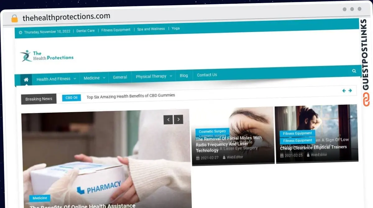 Publish Guest Post on thehealthprotections.com