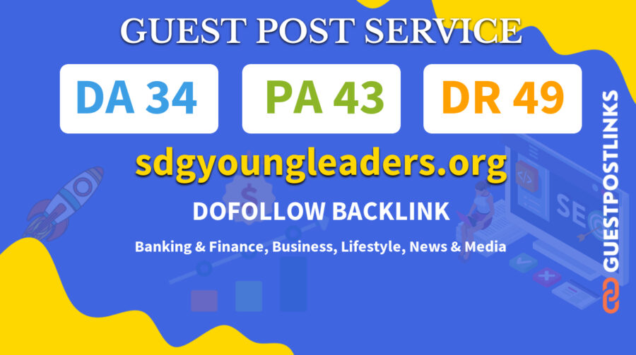 Buy Guest Post on sdgyoungleaders.org