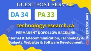 Buy Guest Post on technologyresearch.ca