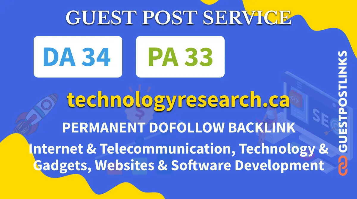 Buy Guest Post on technologyresearch.ca