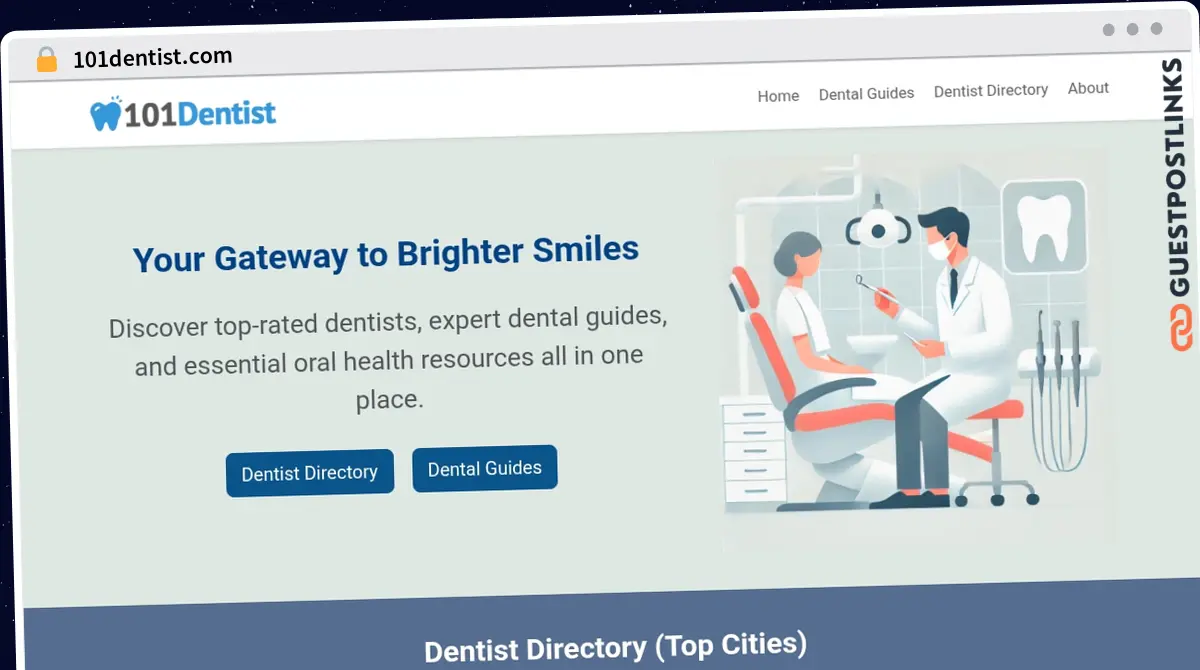 Publish Guest Post on 101dentist.com
