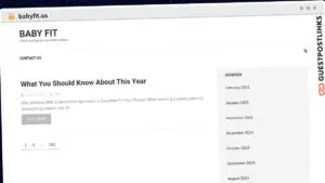 Publish Guest Post on babyfit.us