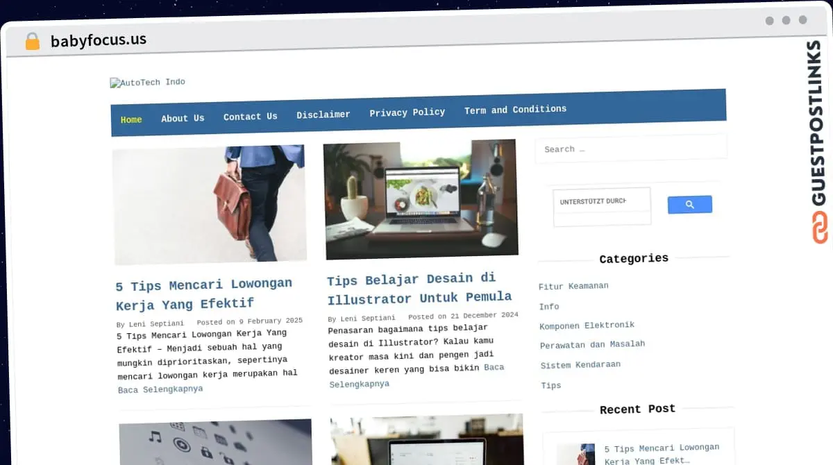 Publish Guest Post on babyfocus.us