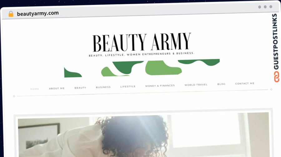 Publish Guest Post on beautyarmy.com