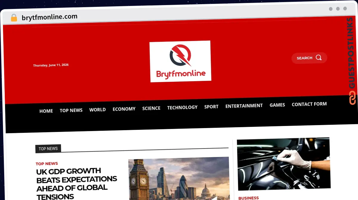 Publish Guest Post on brytfmonline.com