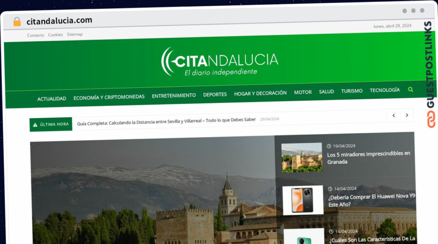 Publish Guest Post on citandalucia.com