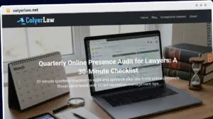 Publish Guest Post on colyerlaw.net