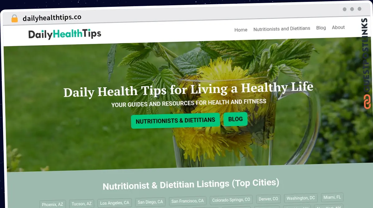 Publish Guest Post on dailyhealthtips.co