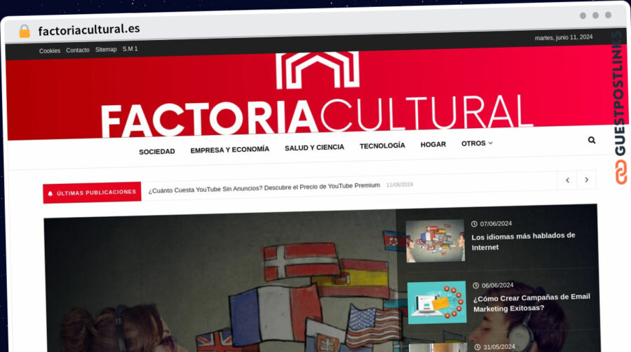 Publish Guest Post on factoriacultural.es