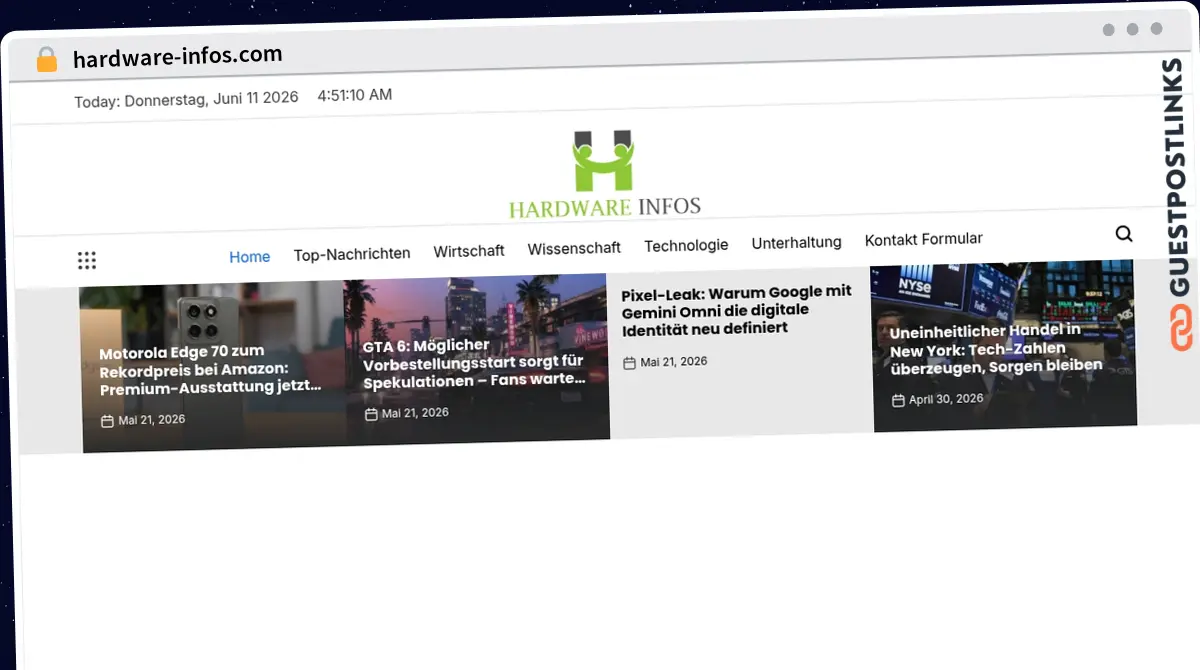 Publish Guest Post on hardware-infos.com