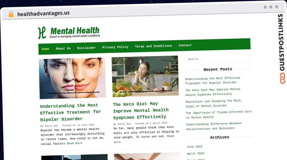 Publish Guest Post on healthadvantages.us