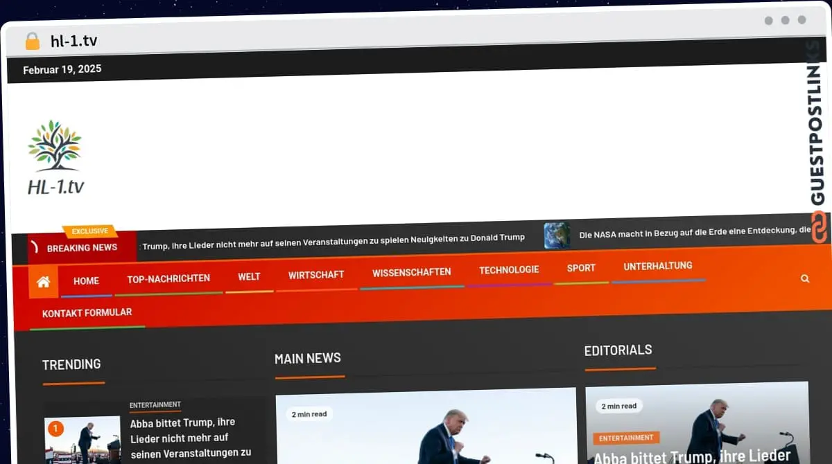 Publish Guest Post on hl-1.tv