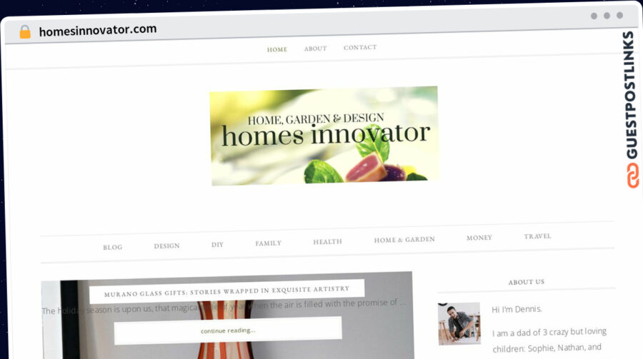 Publish Guest Post on homesinnovator.com