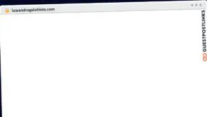 Publish Guest Post on lawandregulations.com