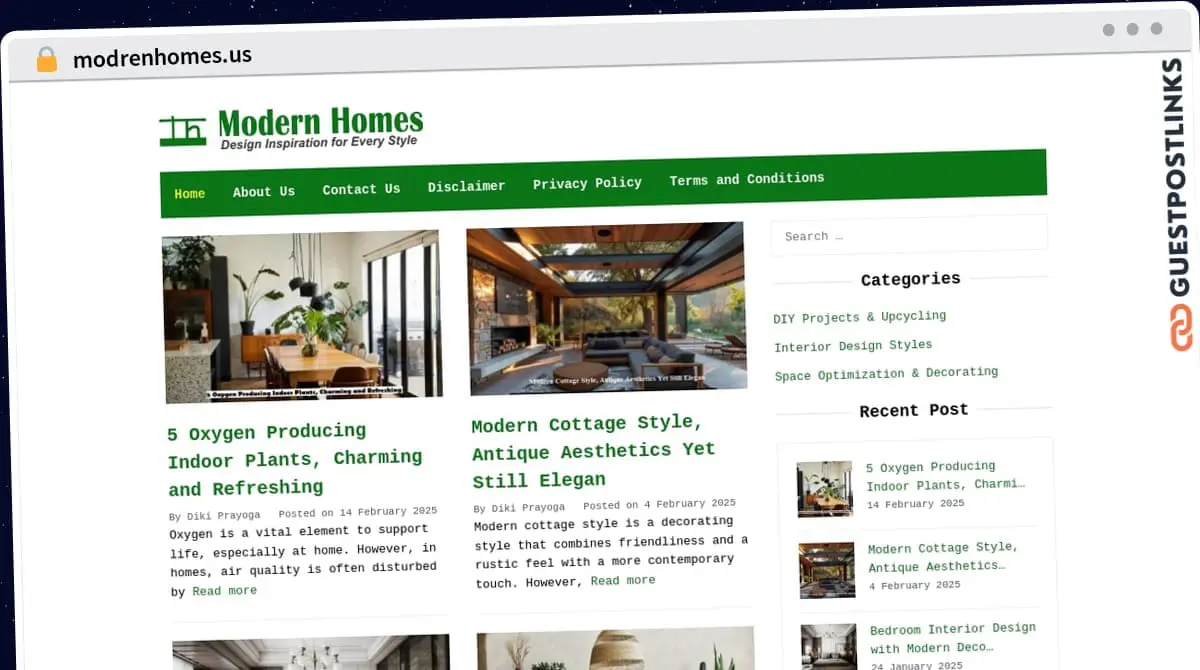 Publish Guest Post on modrenhomes.us