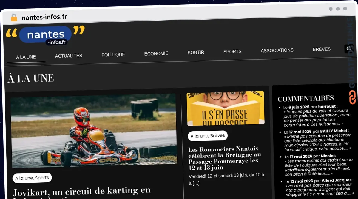 Publish Guest Post on nantes-infos.fr